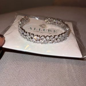 Silver cuff bracelet - adjustable